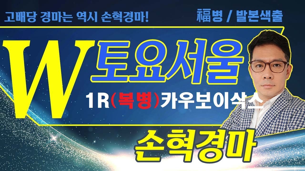 고배당 경마는 역시 손혁 경마 12/6(토)서울 복병마 내용을 확인해 보세요!!