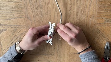 How To Wire A Light Switch Install Standard Single Pole Light Switch - Power At The Fixture