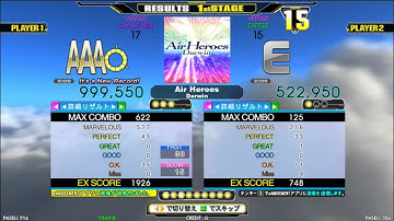 [DDR A] Air Heroes [Single-CHALLENGE] 999,550 PFC by DDR-KOJI
