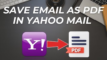 How to save email as pdf in Yahoo mail ?