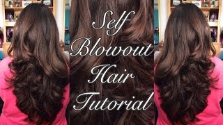 SELF BLOWOUT HAIR TUTORIAL | Ms. Laris Beauty