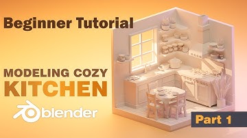 Model a Cozy Isometric Kitchen in Blender: Beginner