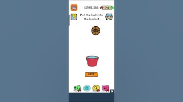 Brain storm test level 242 put the ball into the bucket 🪣 💯 solved perfect solution