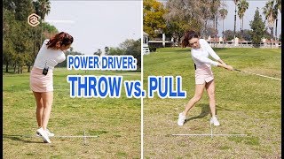 Power Driver - Throw vs. Pull | Golf with Aimee