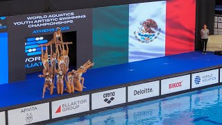 MEXICO Artistic Swimming Mixed Team Free Combination FINAL Athens 2023