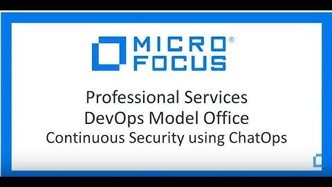 Micro Focus DevOps Model Office Security demo