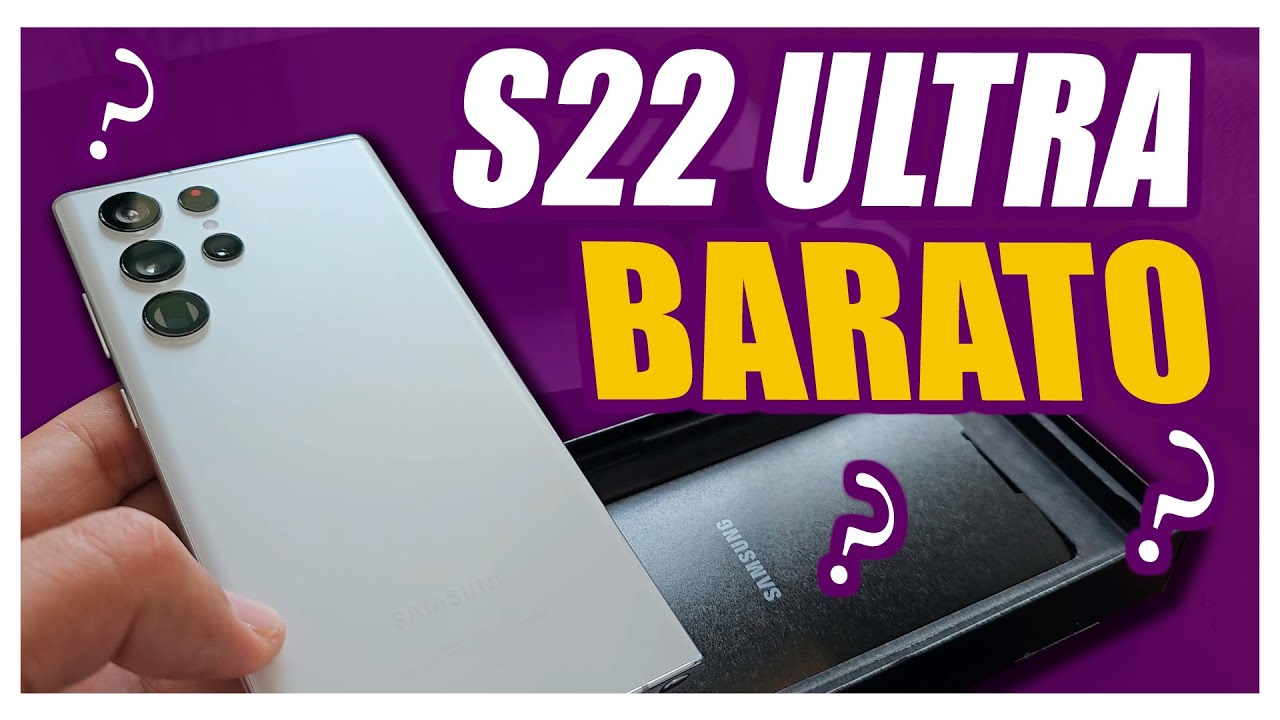GALAXY S22 ULTRA BARATO! UNBOXING S22 ULTRA BRANCO - YouTube