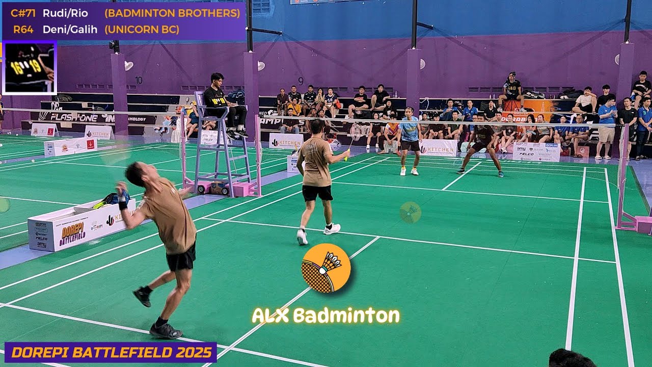 DOREPI Class C #71 R64 : Rudi + Rio (BADM BROTHERS) vs Deni + Galih (UBC) BATTLEFIELD CUP 2025