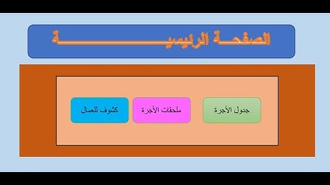 تصميم واجهة  احترافية بإستخدام برنامج   Excel  الإنتقال بين الصفحات باستخدام أزرار
