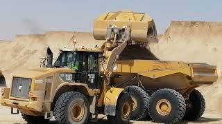 CAT 966H LOADING WHITE SAND#Tjhay TV
