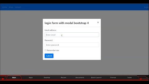 PopUp Modal Login Bootstrap 4 Tutorial In Visual Code