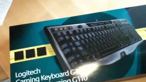 Logitech G110 Gaming Keyboard Unboxing