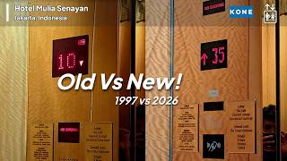 OLD VS NEW: AWESOME KONE Elevators - Hotel Mulia Senayan, Jakarta, ID