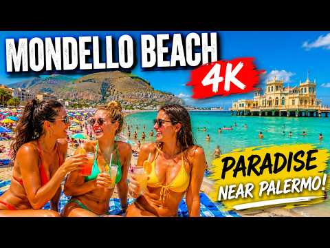 This Beach in Sicily Looks UNREAL! 😱 | Mondello Beach 4K