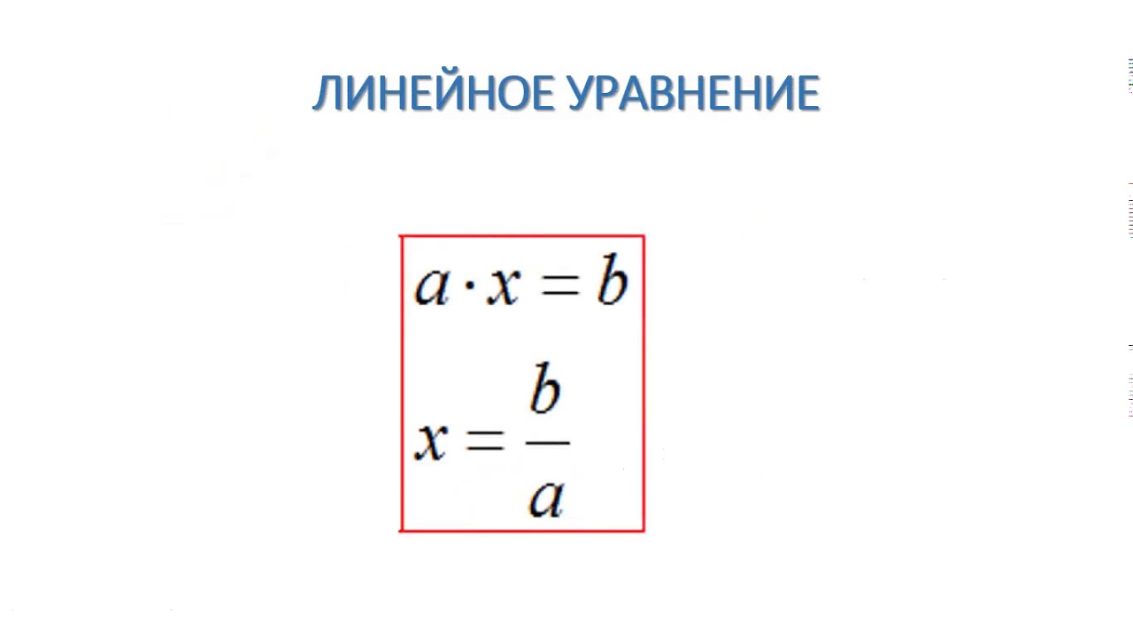 Уравнение 6 класс видео уроки