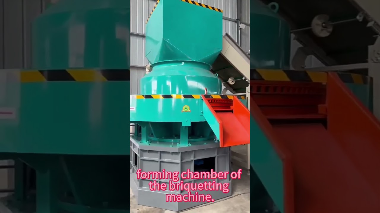 Solid waste briquetting machine with high output and low energy consumption