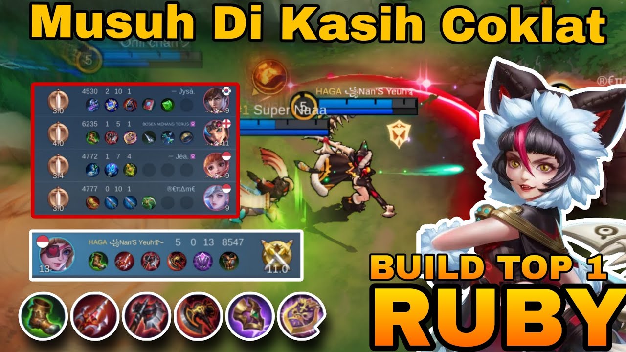 CARA BERMAIN RUBY EXP LANE [THE BEST BUILD TOP 1] MUSUH AUTO DI KASIH ...