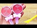 Satisfying Slime Coloring with Japanese Makeup! Mixing Candy Lip Gloss & Cheek Into Clear Slime! #2