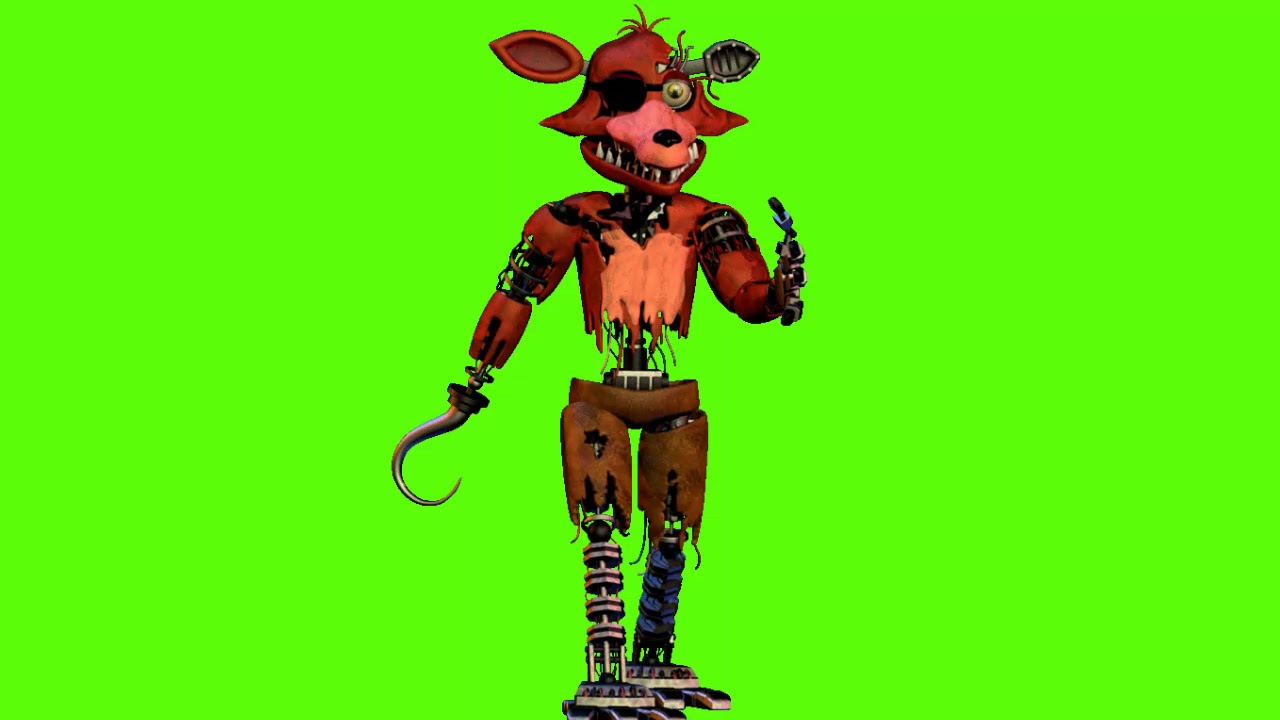 greenscreenvideo #fnaf #unwitheredfoxy #foxy #nightmarefoxy #withered