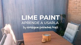 Pintura lime paint para decorar una terraza