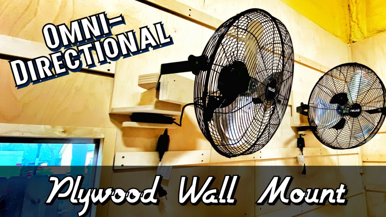 DIY Plywood Fan Mounts PLUS My Favorite French Cleat installation