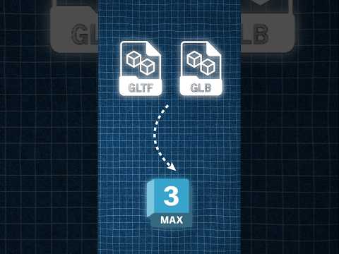 how to Import glbgltf file in 3ds max. #3dsmax #archviz #architectur #glb #blender #vray #corona