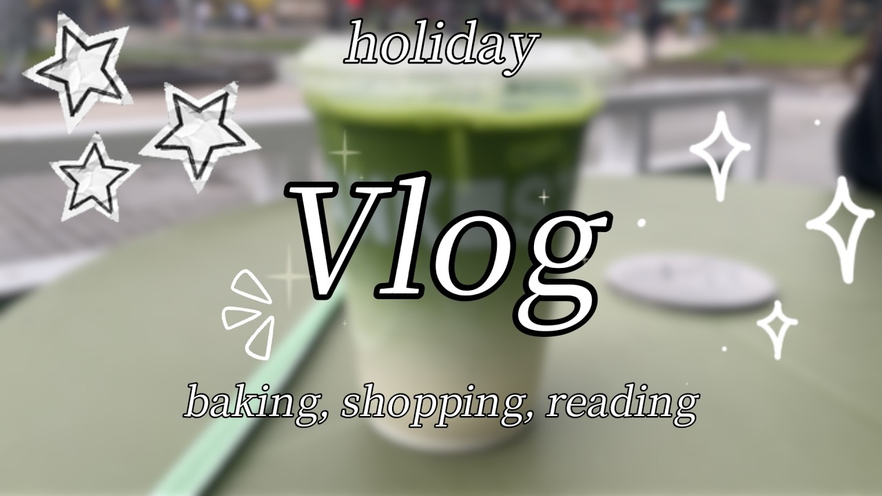 Holiday Vlog! | baking, shopping, reading
