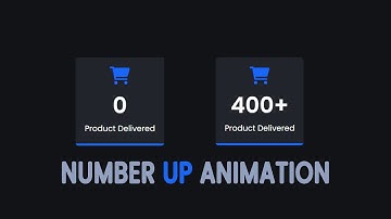 Count Up Animation Using HTML CSS And JavaScript | Rizowan Ahmed Safi