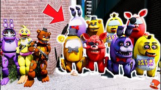 Animatronics VS Among Us FNAF Animatronics! (GTA 5 Mods FNAF RedHatter)