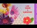 How to make paper flower। Simple and beautiful paper flowers। DIY flowers। #papercraft #flower