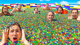 Filled Lego Pool With 30 Million Orbeez