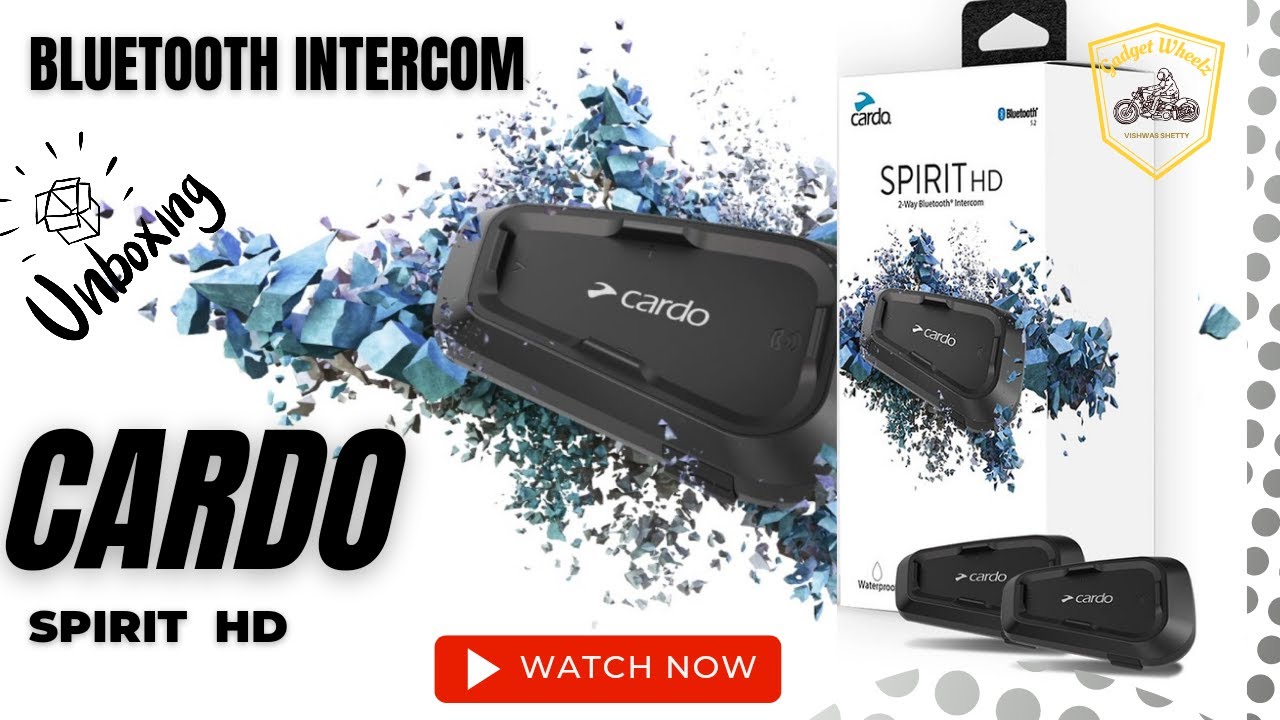 Cardo Spirit HD 2-Way Motorcycle Intercom, Waterproof Bluetooth, Dou –  Dutch