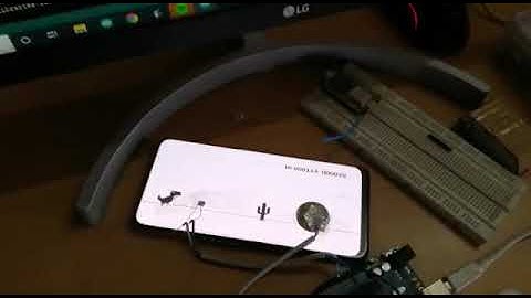 Automatic Dino Trex playing machine..By Arduino