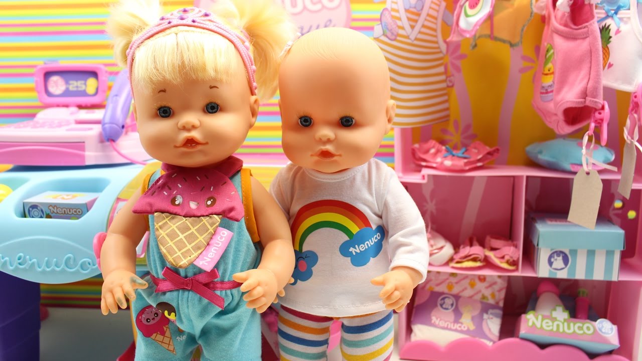 Las Bebés Nenuco Hermanitas Traviesas van de compras a la Boutique Nenuco | Ropa Nueva Accesorios - YouTube