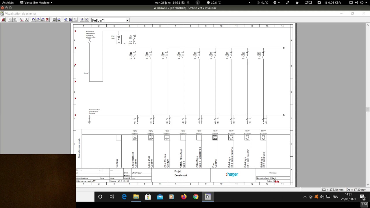 New Logiciel Hager 1-2-3 Schéma - Export PDF