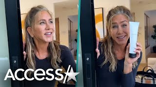 Jennifer Aniston Proudly Shows Grey Roots In Hair Care Video