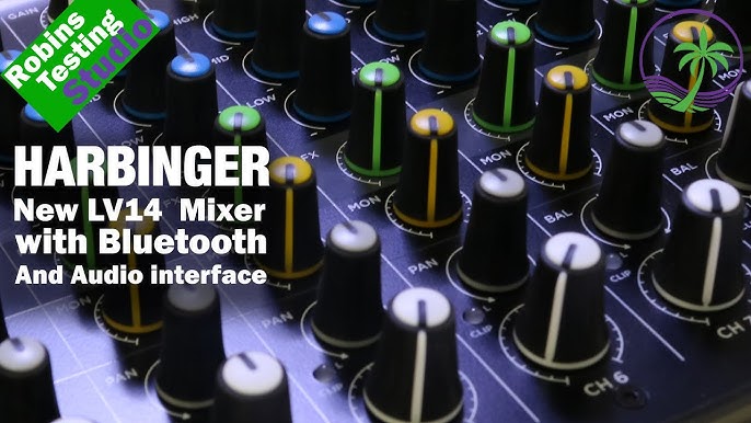 Harbinger LX8 8-Channel Analog Mixer with Bluetooth, FX and USB Audio