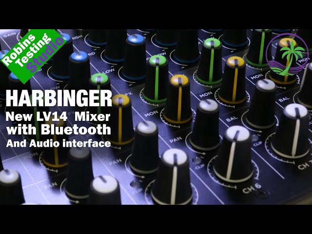 NEW Audio Mixer from Harbinger LV14 14-Channel Analog Mixer with Bluetooth,  FX & USB Audio 