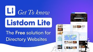 Listdom Lite , The Free Solution For WordPress Directory Websites.
