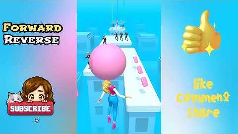 Forward vs Reverse Gaming in Gum Run 3D | All Levels Gameplay