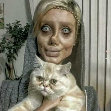 Woman 'who's had 50 surgeries' to look like Angelina Jolie is paraded as a freak on TV