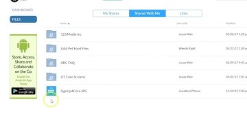 Leave a file or folder share | OpenText Core Share