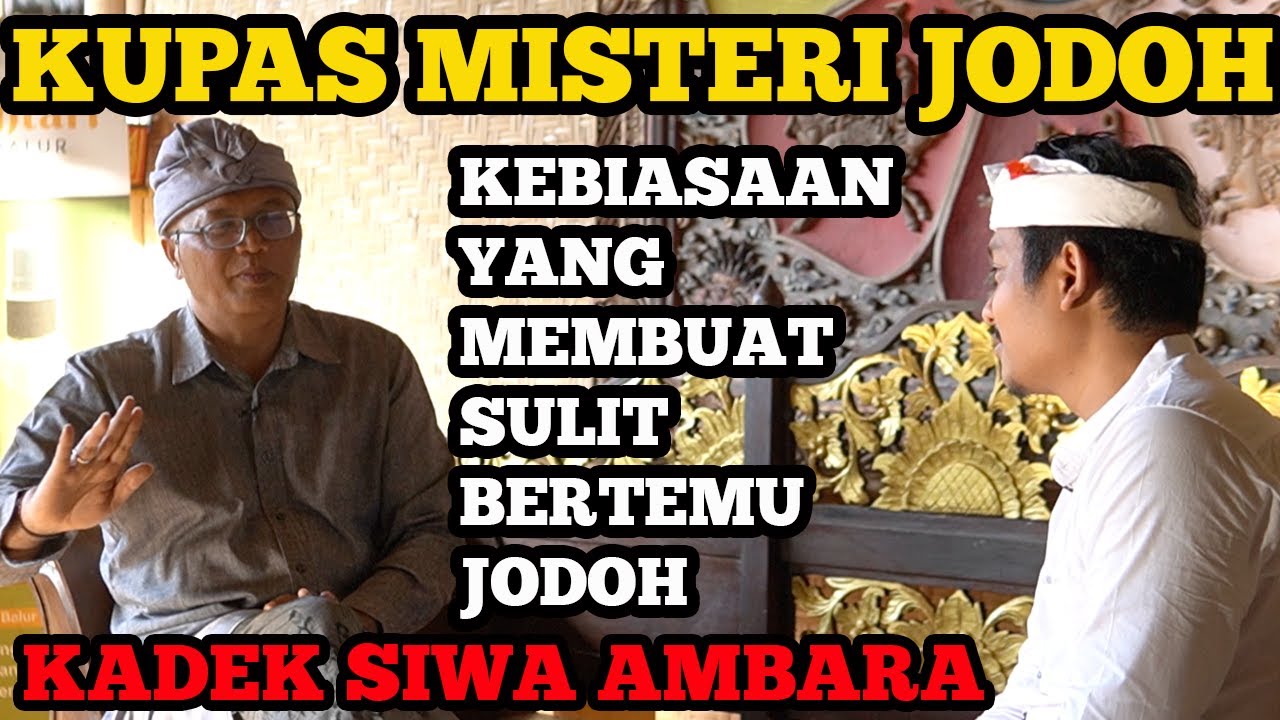 MISTERI JODOH‼️TUHAN TIDAK AKAN MENGURUS JODOH, REZEKI, DAN KESEHATAN KITA‼️BANYAK YANG KELIRU‼️