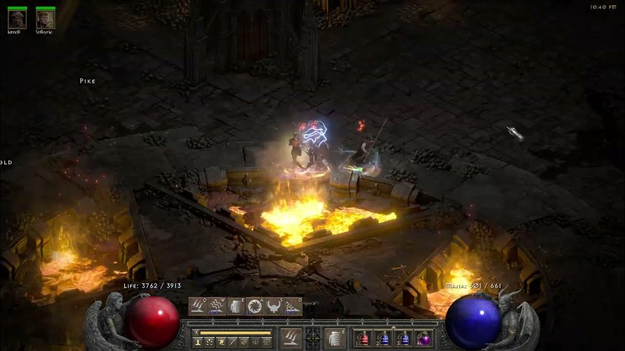 D2R Tele Hybrid Lightning and Poison Javazon P8 Hell Chaos run YouTube