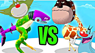NOOB vs PRO vs HACKER | In ZOOLOGIC DRAW JOUST MONEY RUSH | With Oggy And Jack | FUNNY GAMEPLAY