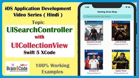 How to use UISearchController with Collection View in Swift 5 | Hindi | Search in UICollectionView