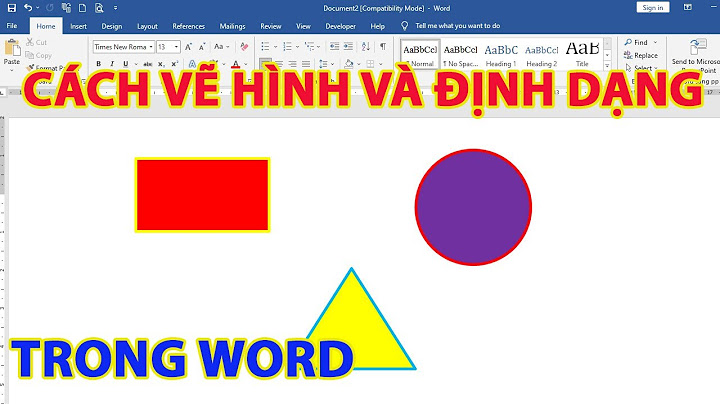 Hướng dẫn vẽ trong word 2007