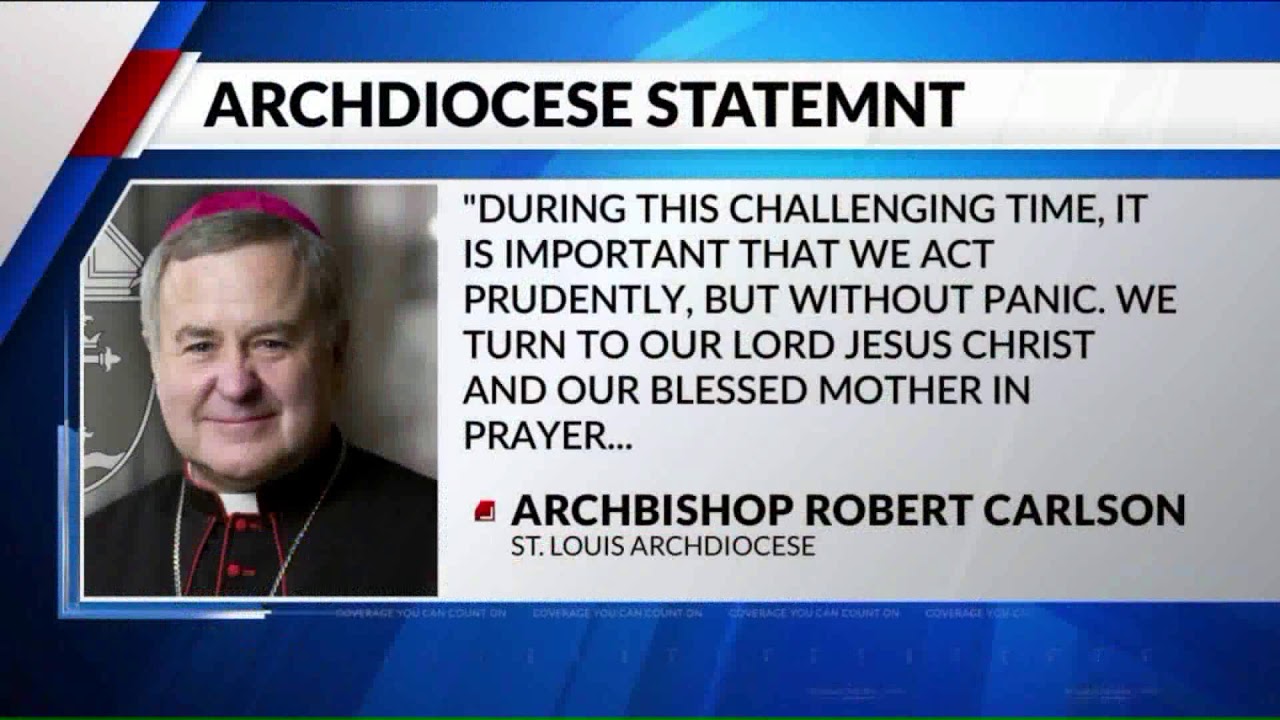 Archdiocese of St. Louis gives statement regarding COVID-19 - YouTube