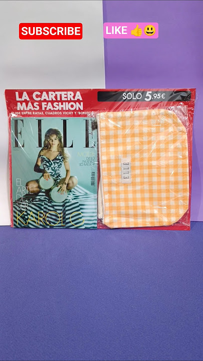 ELLE 8/2025 🎁 REGALO BOLSO CUADROS VICHY #moda #revista #fashion #bag #elle #verano #2025 #shorts