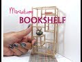 DIY Glass Bookshelf Dollhouse Miniature Furniture DIY Glass Bookshelf Dollhouse Miniature Furniture